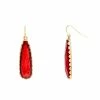 Best reviews of 🔔 Ashley-Cooper Ashley Cooper™ Gold-Tone Elongated Red Stone Teardrop Earrings ✔️