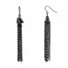 Flash Sale 🌟 Ashley-Cooper Ashley Cooper™ Jet Rhinestone Chain Tassel Fish Hook Earrings ✔️ -Ashley Cooper Shop unnamed file 615