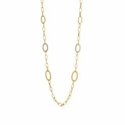 Buy 🔔 Ashley-Cooper Necklaces & Pendants Ashley Cooper™ Gold-Tone Long Open Chain Link Station Necklace 🔥
