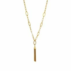 Wholesale ⌛ Ashley-Cooper Necklaces & Pendants Ashley Cooper™ Gold-Tone Long Open Chain Link Crystal Y-Necklace ⌛