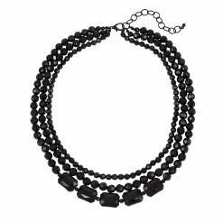 Best reviews of 🌟 Ashley-Cooper Necklaces & Pendants Ashley Cooper™ Short 3 Row Nested Faceted Beaded Necklace ✔️