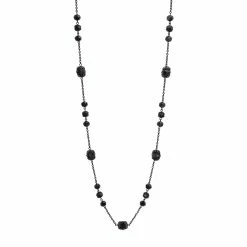 Buy ✔️ Ashley-Cooper Necklaces & Pendants Ashley Cooper™ Jet Bead Stations Long Necklace 😍