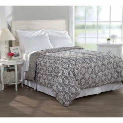 Discount 😍 Ashley-Cooper Comforters & Bedding Sets Ashley Cooper™ Santorini Damask Print Reversible Comforter 😉