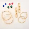 Flash Sale 👍 Ashley-Cooper Ashley Cooper™ 6pc. Gold Earrings Set With Multi-Color Stones 💯 -Ashley Cooper Shop unnamed file 670