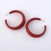 Buy 🛒 Ashley-Cooper Ashley Cooper™ Wine Silicone 🧥 Coated Wide Tapered Hoop Earrings 😀 -Ashley Cooper Shop unnamed file 672