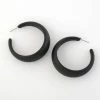 Cheap 🎉 Ashley-Cooper Ashley Cooper™ Jet Silicone 🧥 Coating Hoop Earrings 👏
