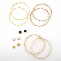Cheap 🎉 Ashley-Cooper Ashley Cooper™ 6pc. Glitter Paper Post And Hoop Earrings Set 👏