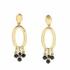 Hot Sale 👏 Ashley-Cooper Ashley Cooper™ Open Oval With Jet Bead Drops Post Top Earrings 🌟 -Ashley Cooper Shop unnamed file 679