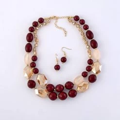 New 🥰 Ashley-Cooper Sets Ashley Cooper™ 2 Row Necklace With Faceted Beads And Earrings Set 😍