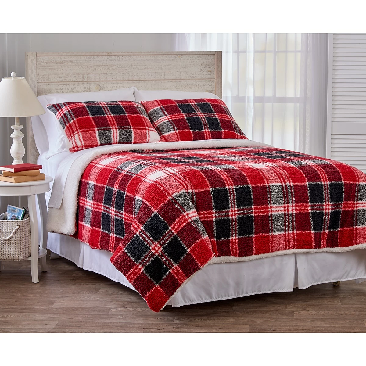 Hot Sale 🛒 Ashley-Cooper Comforters & Bedding Sets Ashley Cooper™ Tartan Plaid Sherpa Cold Weather Comforter 💯 3 Hot Sale 🛒 Ashley-Cooper Comforters & Bedding Sets Ashley Cooper™ Tartan Plaid Sherpa Cold Weather Comforter 💯