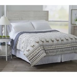 Hot Sale 😀 Ashley-Cooper Comforters & Bedding Sets Ashley Cooper™ Nordic Deer Plush Comforter 🛒